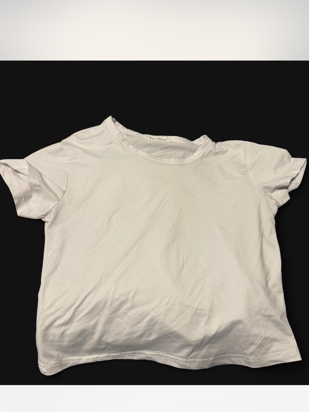 White baby tee size small